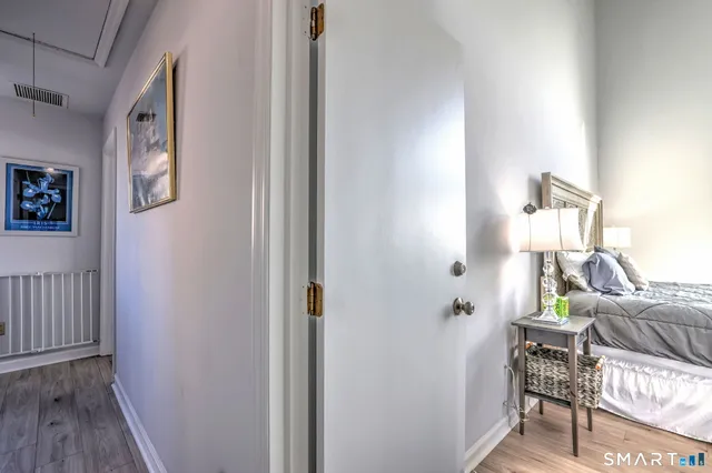 a view of a livingroom with table and chair