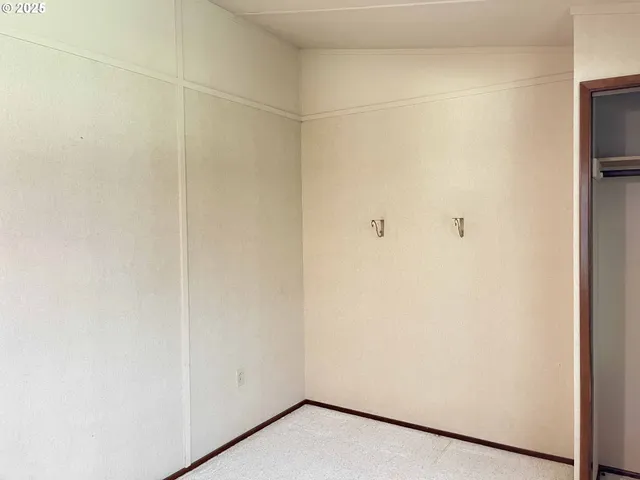 a close view of a closet