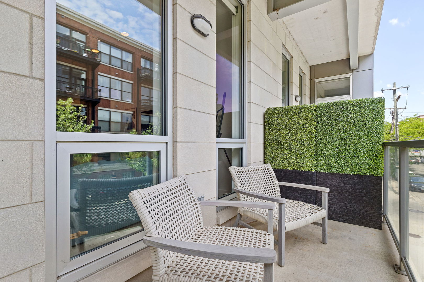 128 South Aberdeen Street, Unit 2N Chicago, IL 60607 - Photo 27 of 31 a view of balcony with furniture