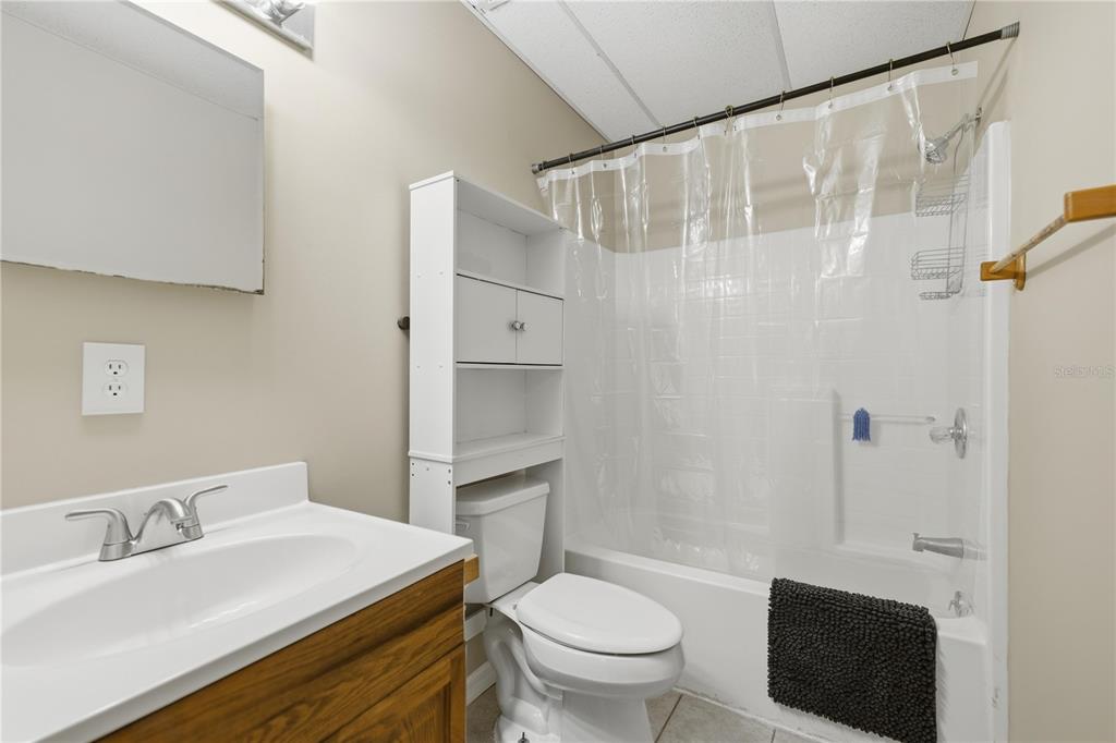 9900 Southeast Sunset Harbor Road Summerfield, FL 34491 - Photo 16 of 44 a bathroom with a sink a toilet and shower