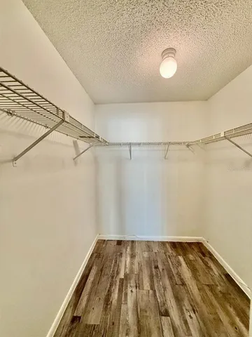 a view of a room with empty racks