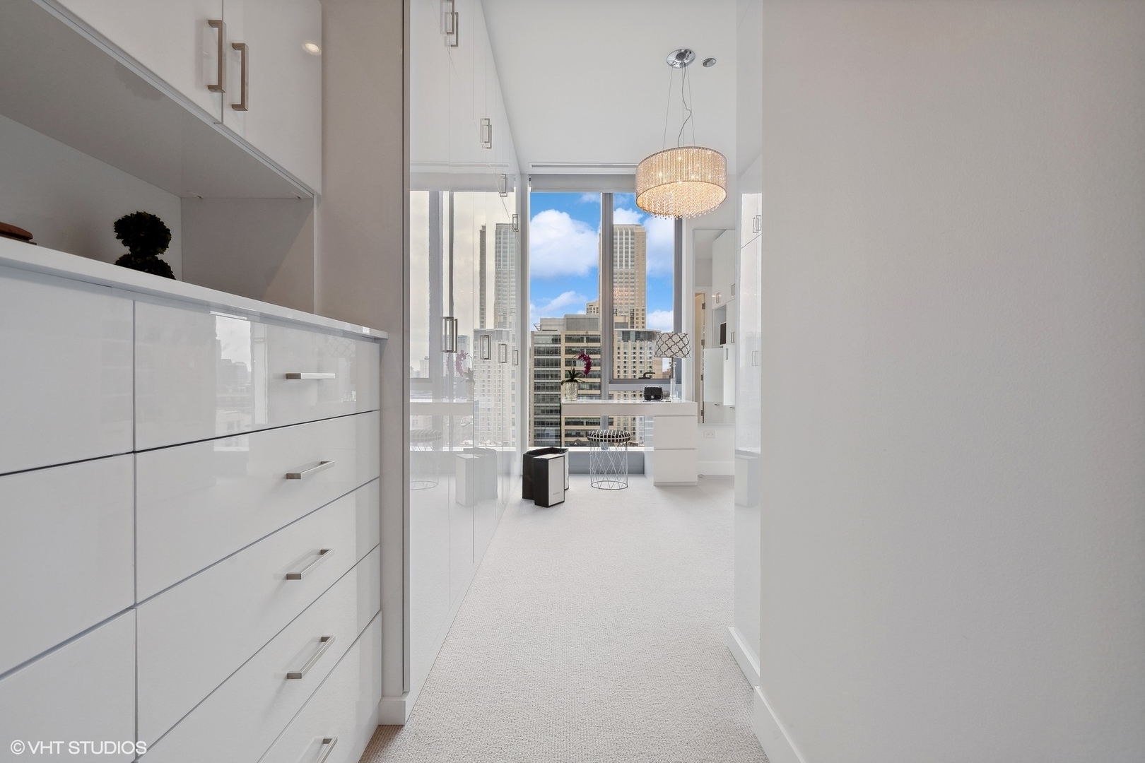 403 North Wabash Avenue, Unit 14A Chicago, IL 60611 - Photo 27 of 49 a kitchen with cabinets and window