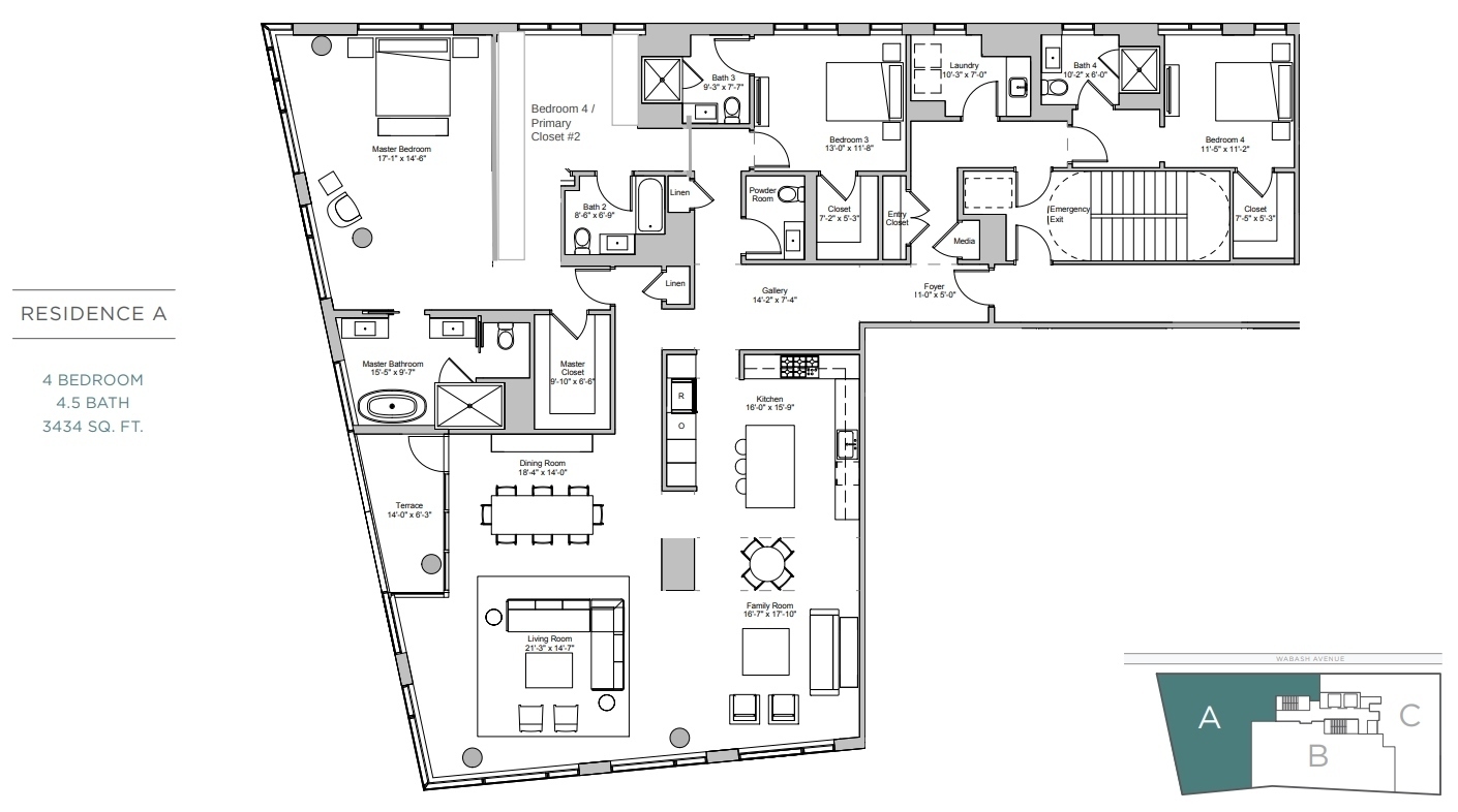 403 North Wabash Avenue, Unit 14A Chicago, IL 60611 - Photo 40 of 49