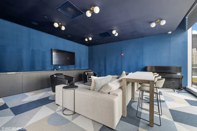 a view of a city with tall buildings