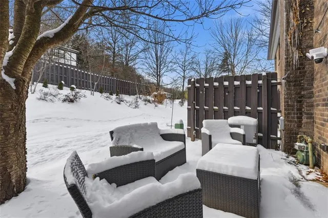 a outdoor living space with patio furniture
