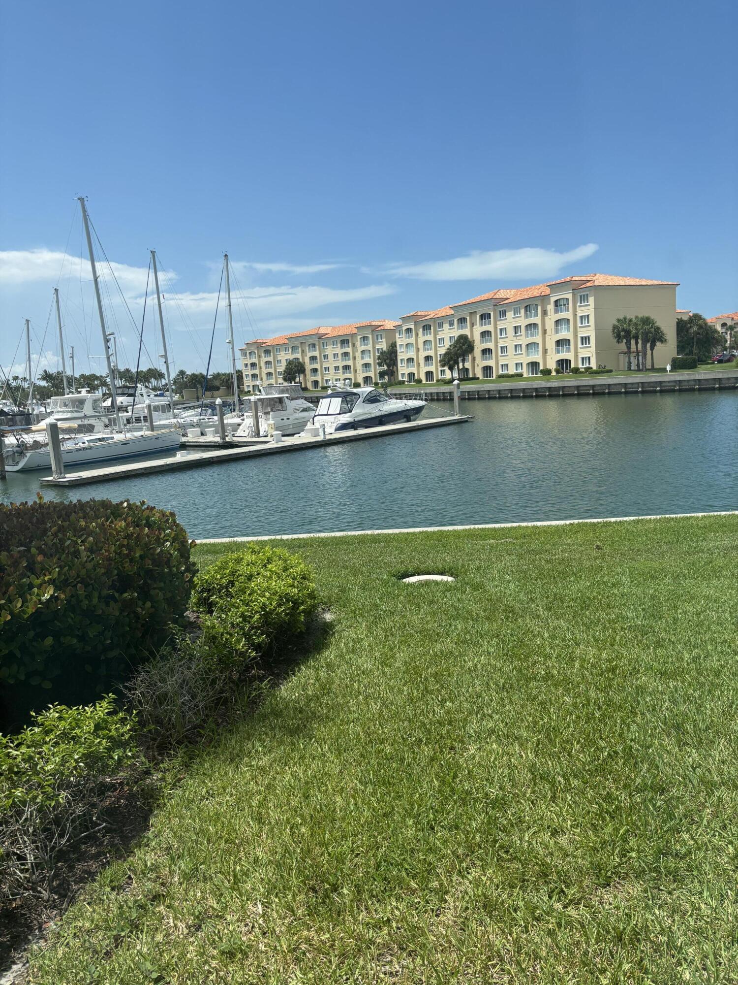 a view of a lake with a large boat