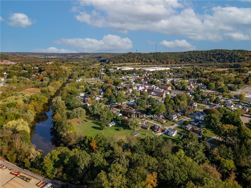 121 Jackson Street Harmony, PA 16037 - Photo 38 of 50 an aerial view of residential houses with outdoor space and trees