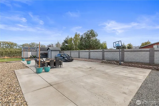 a view of terrace with seating space