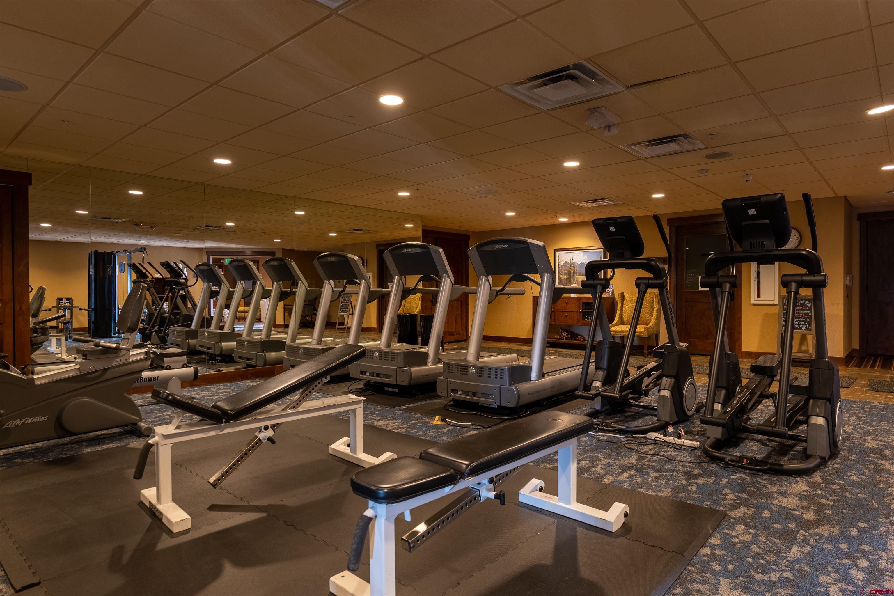117 Needles Way, Unit 528 Durango, CO 81301 - Photo 10 of 41 a view of a room with gym equipment