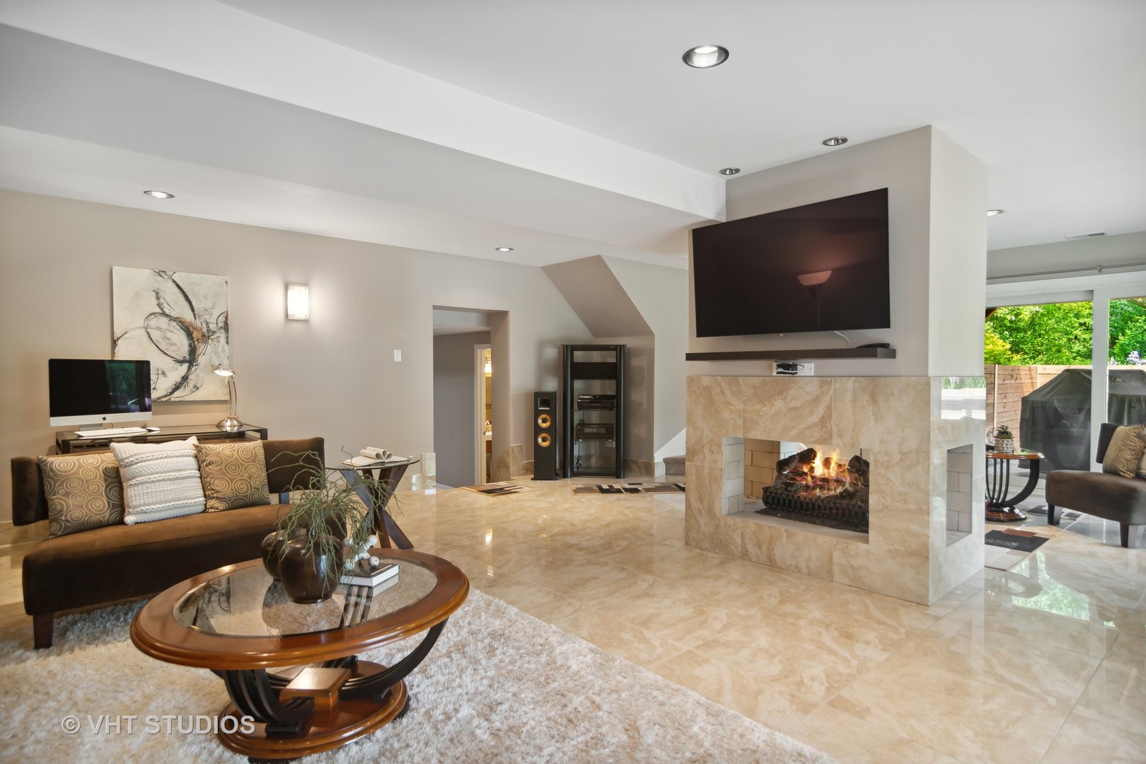 359 Haman Road Inverness, IL 60067 - Photo 23 of 39 a living room with furniture and a flat screen tv