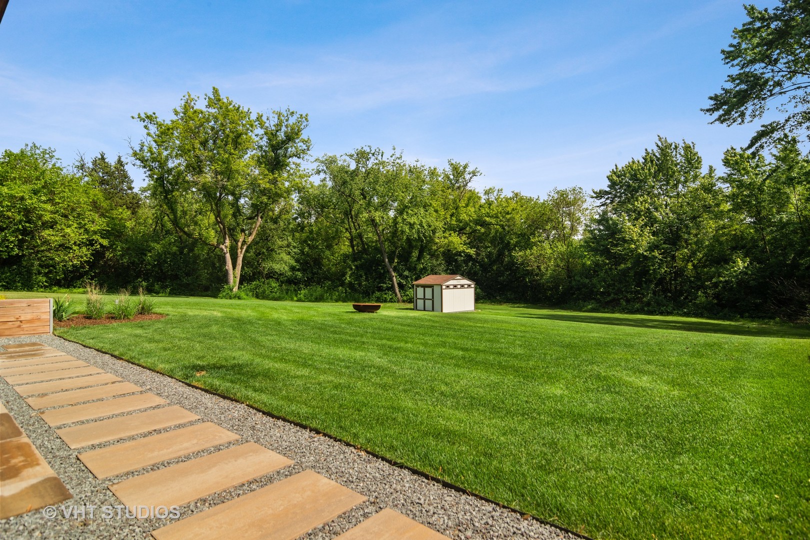 359 Haman Road Inverness, IL 60067 - Photo 32 of 39 a view of a garden and basketball court