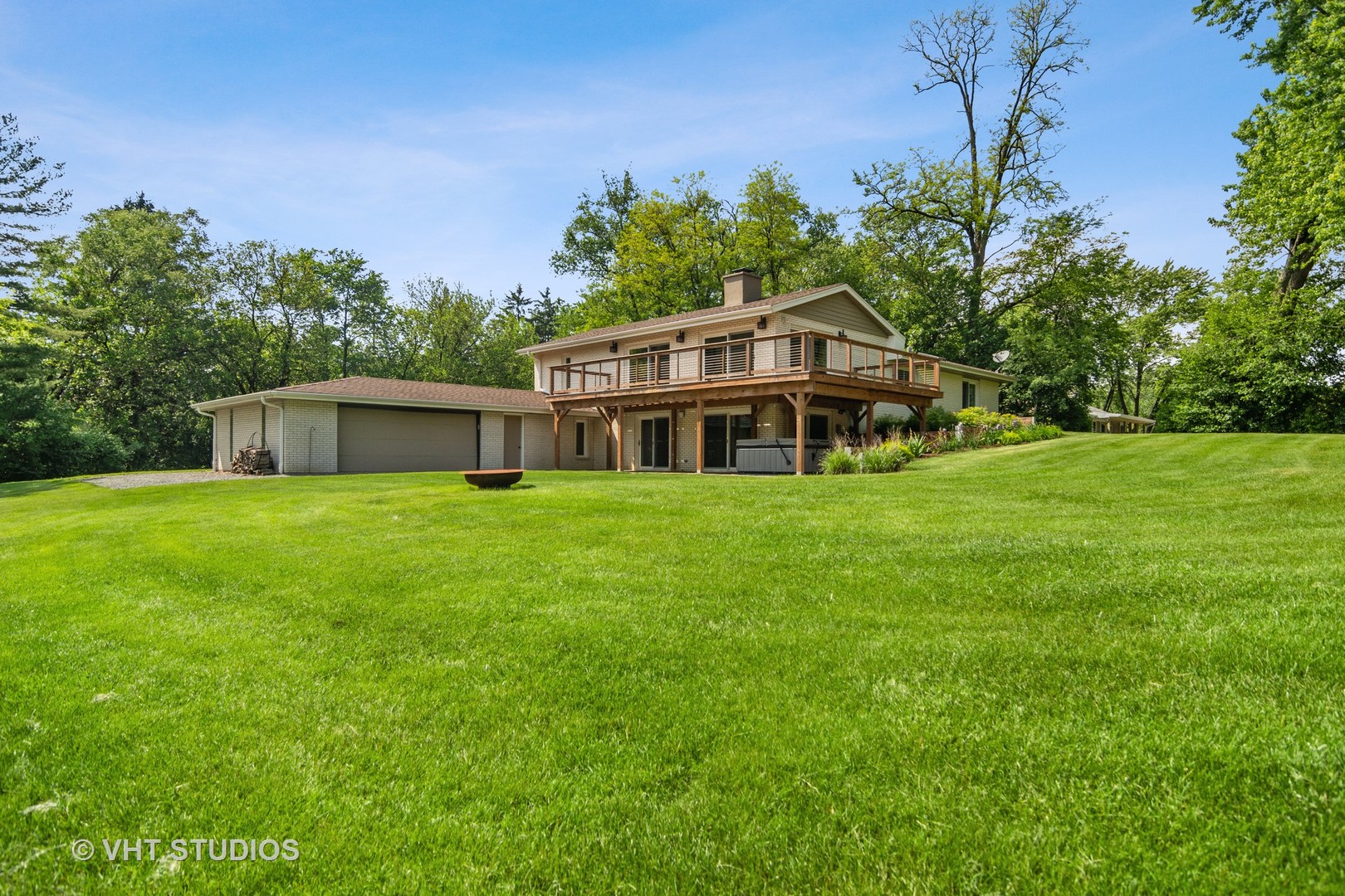 359 Haman Road Inverness, IL 60067 - Photo 34 of 39 a front view of house with yard and trees in the background