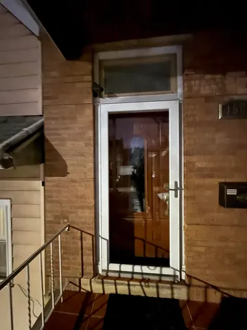 a view of a door of the house