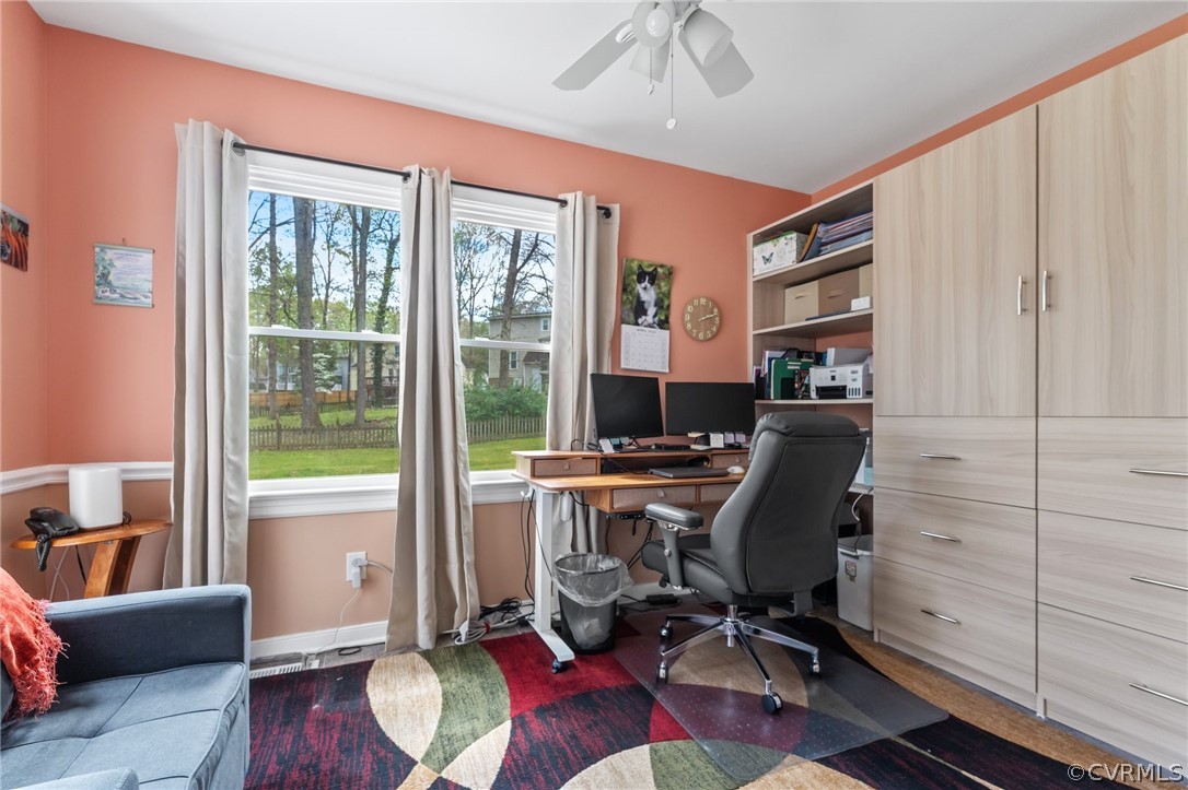 7106 Deer Thicket Drive Midlothian, VA 23112 - Photo 14 of 34 a view of a workspace with furniture and a window