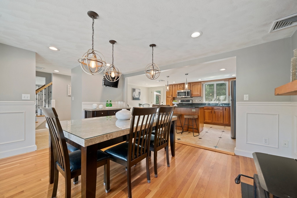 5 Kingsbury Road Canton, MA 02021 - Photo 8 of 39 a view of a dining area with furniture and wooden floor