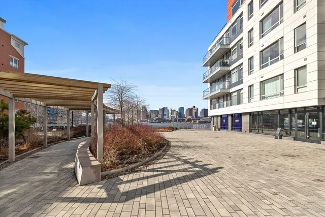 a view of a building with a outdoor space