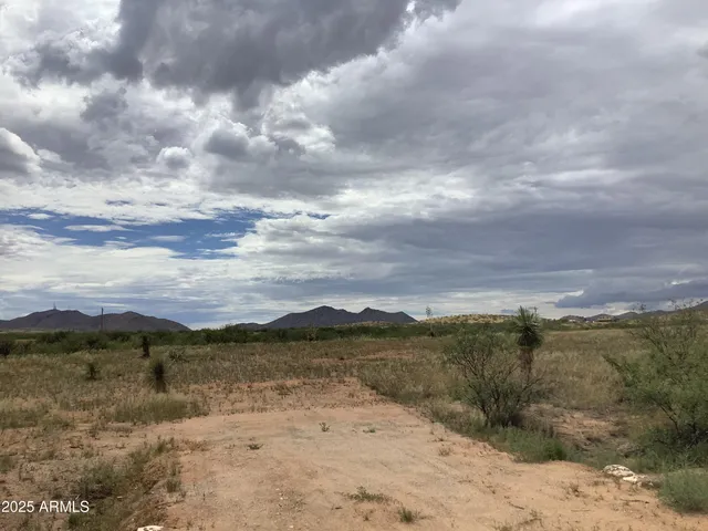 a view of a lake with a yard