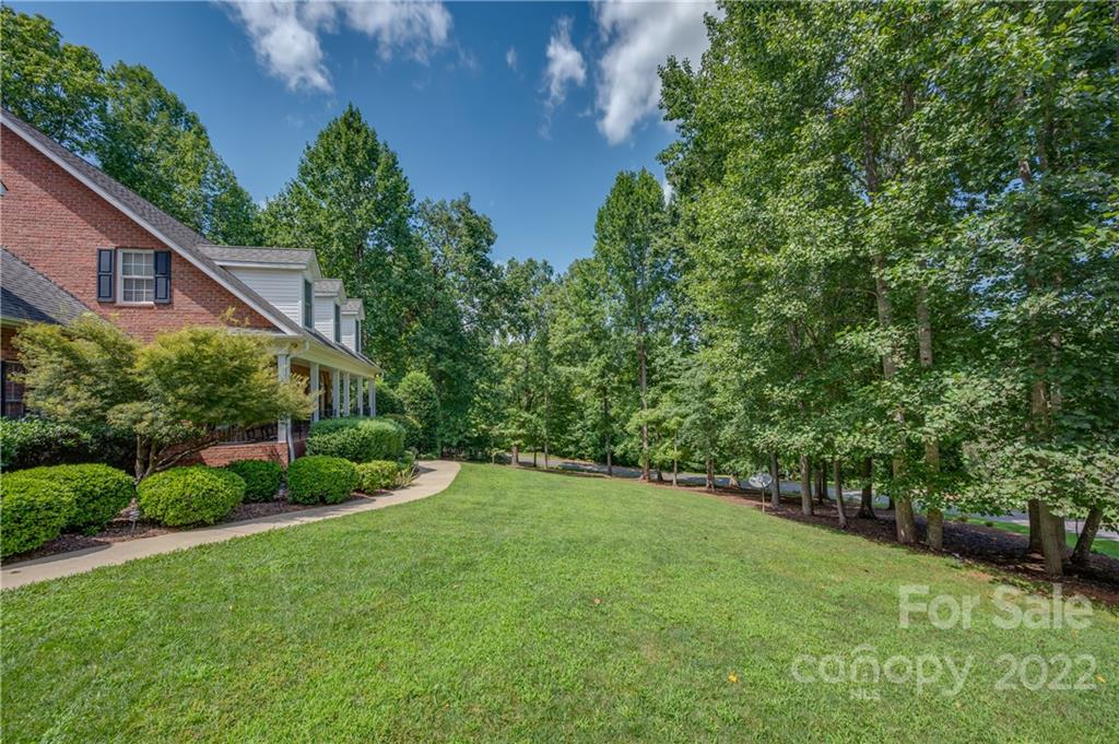 259 Bent Tree Drive Rutherfordton, NC 28139 - Photo 47 of 48 a view of a backyard with potted plants and large trees