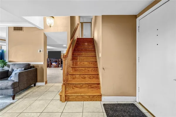 a view of a balcony with city view