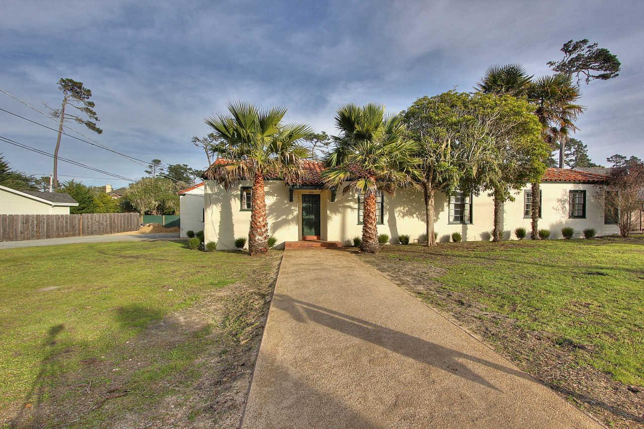 3035 Valdez Road Pebble Beach, CA 93953 - Photo 41 of 60 a view of a house with a yard and tree s
