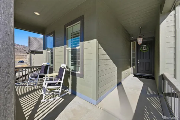a view of dining room with furniture