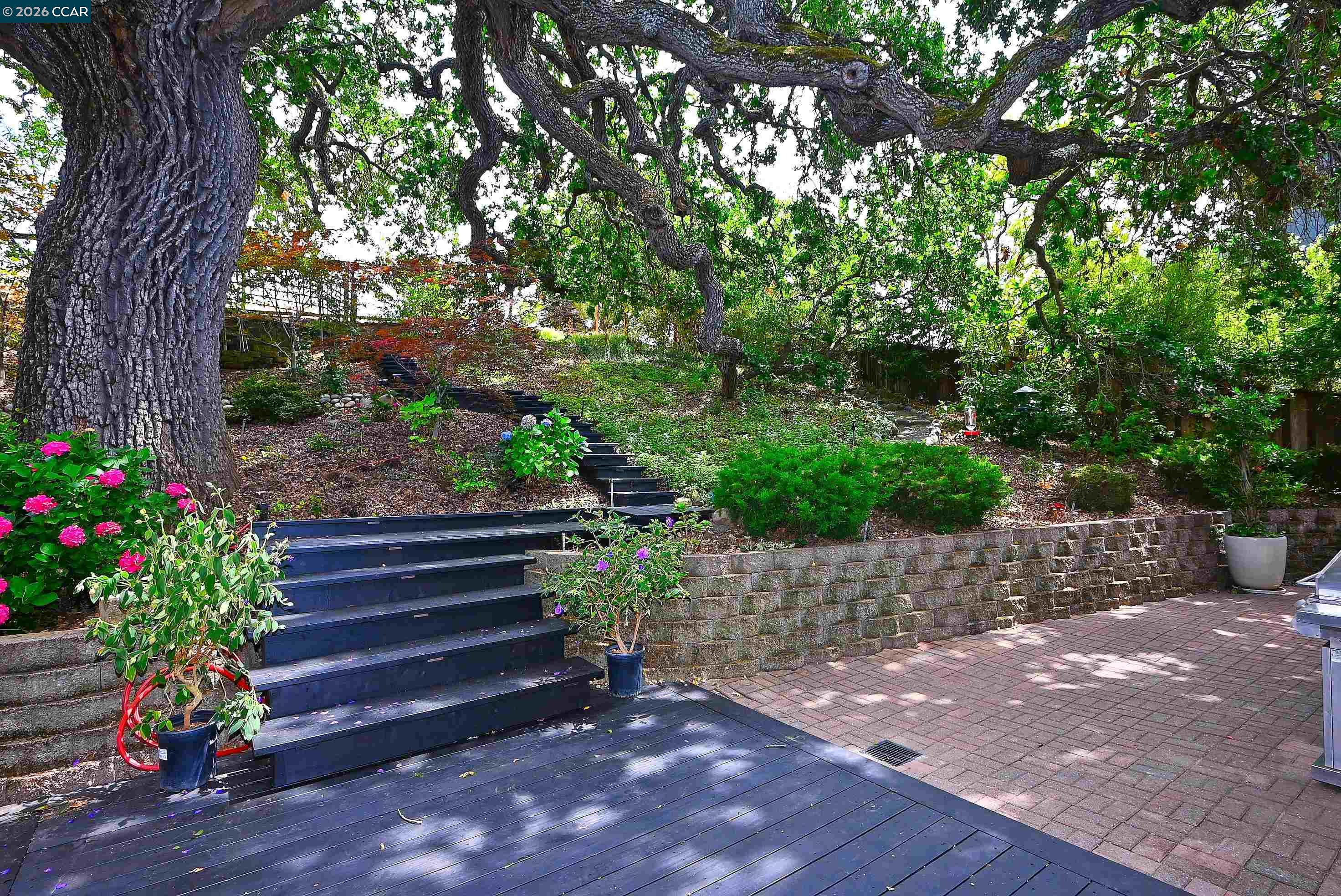 1239 Sunrise Ridge Drive Lafayette, CA 94549 - Photo 37 of 59 a view of a bench in a garden