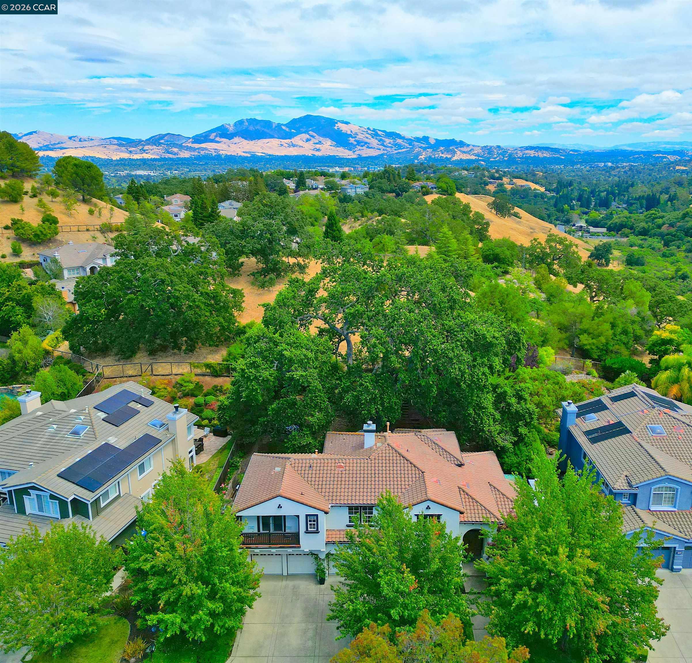 1239 Sunrise Ridge Drive Lafayette, CA 94549 - Photo 49 of 59 an aerial view of residential houses with outdoor space and street view