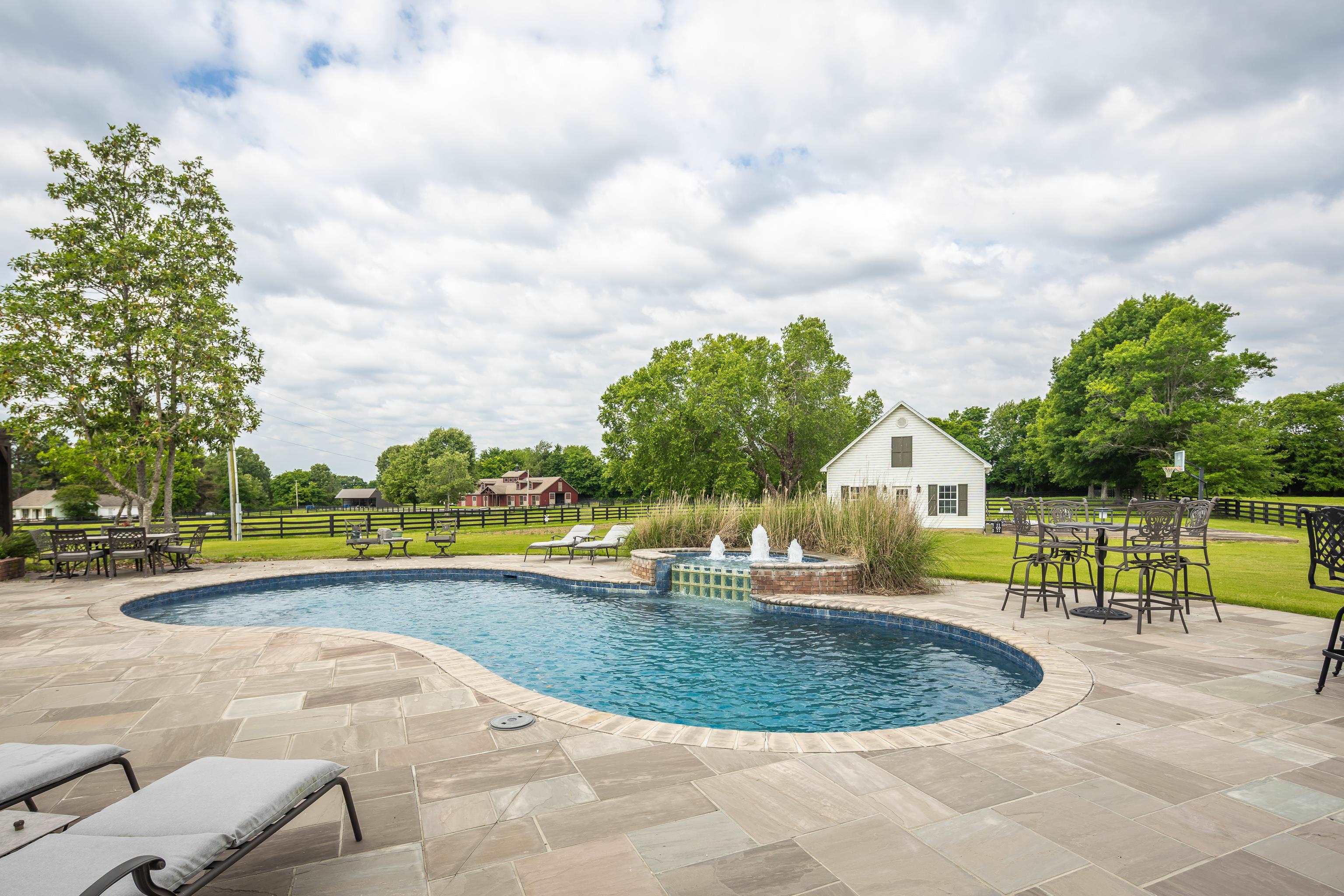 6085 Yum Yum Road Somerville, TN 38068 - Photo 32 of 40 a view of a swimming pool and a yard