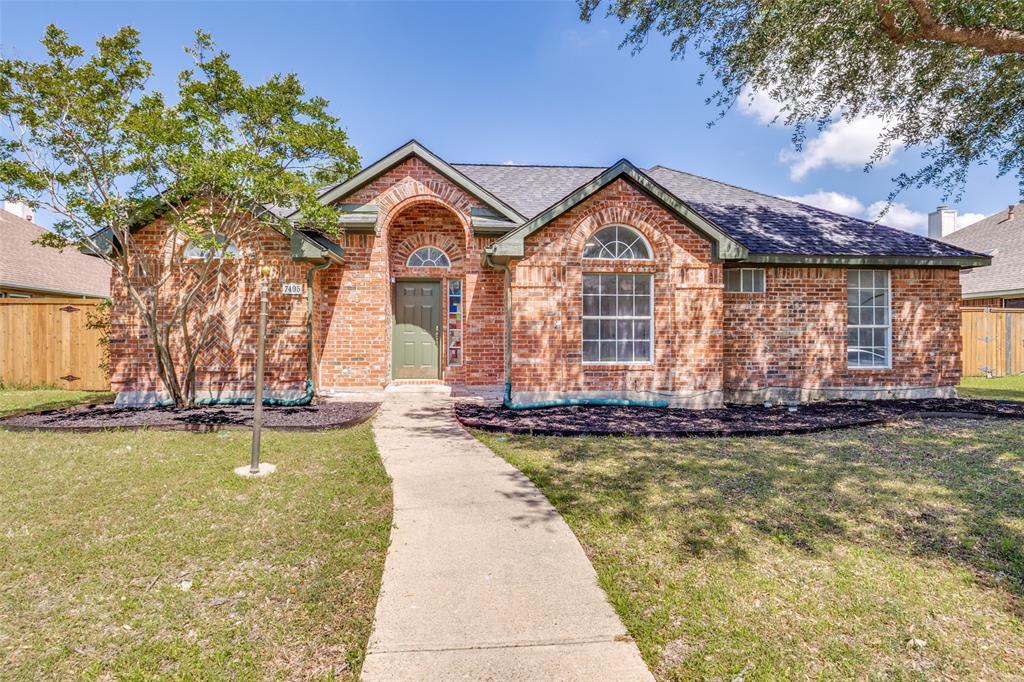 a view of a house with pool and chairs