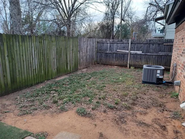 a backyard of a house