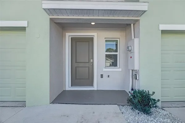 a view of hallway with stairs