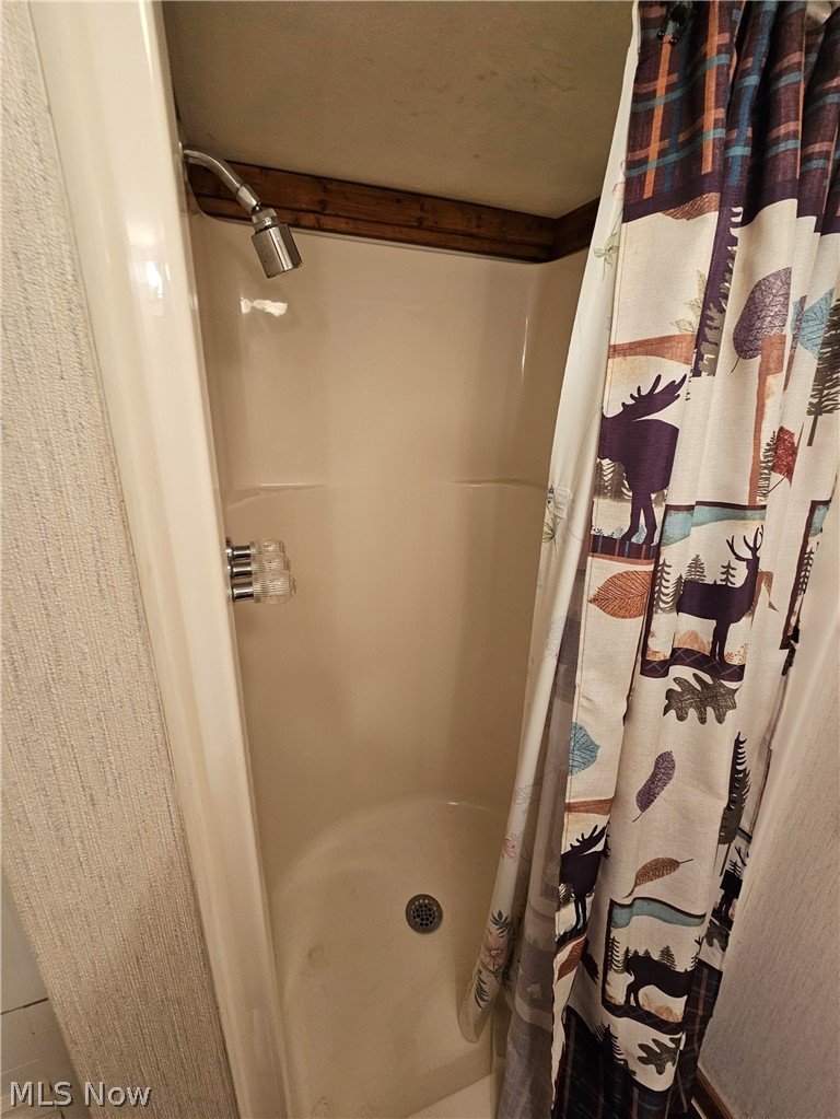 5847 Struthers Road Lowellville, OH 44436 - Photo 18 of 26 Basement Bathroom with a shower with curtain