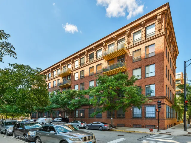 a front view of a building