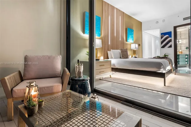 a view of a livingroom with furniture and window