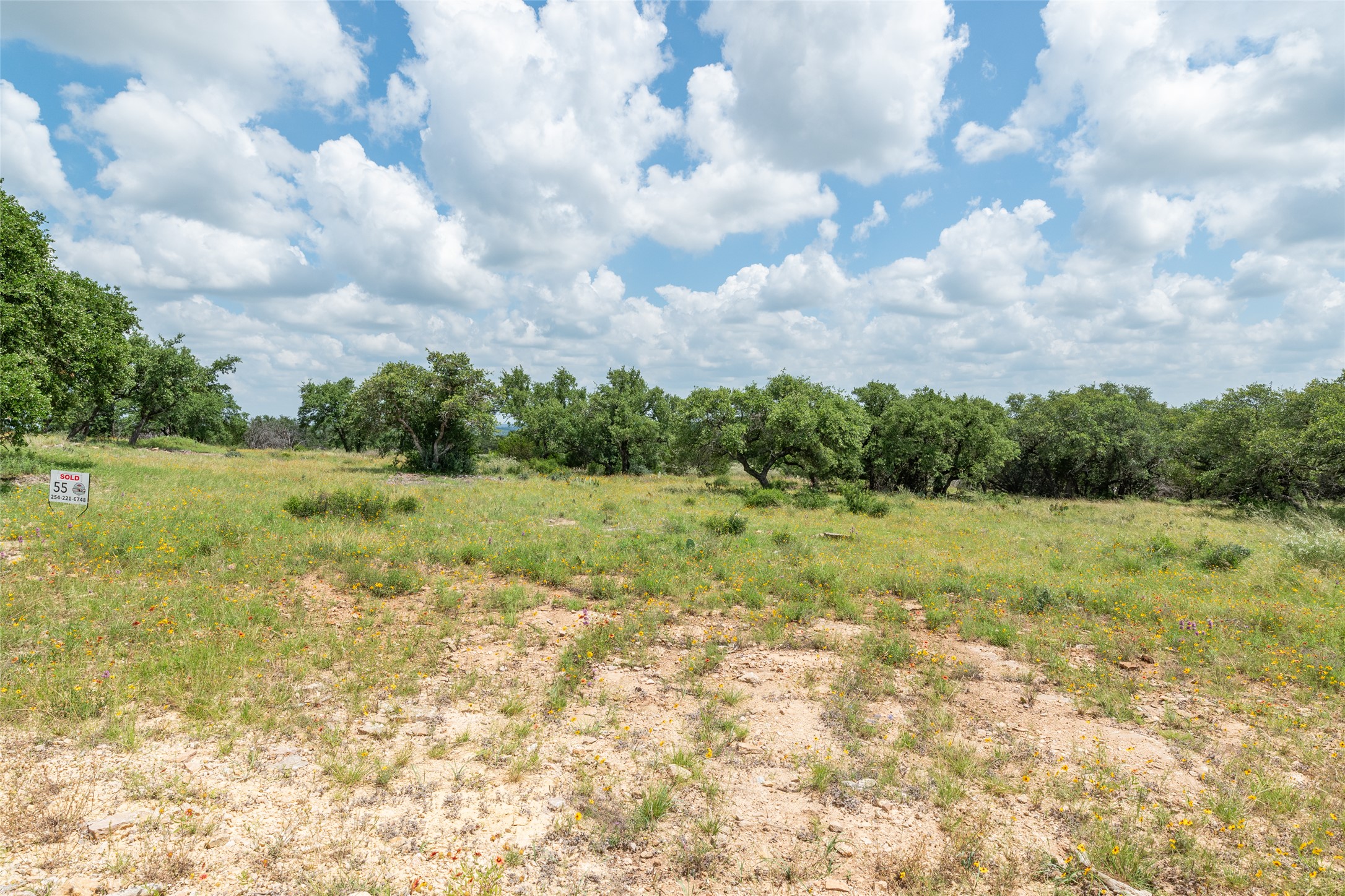 140 Longview Lane Cherokee, TX 76832 - Photo 2 of 8 A sprawling natural expanse with scattered trees, offering a private setting for a future home.