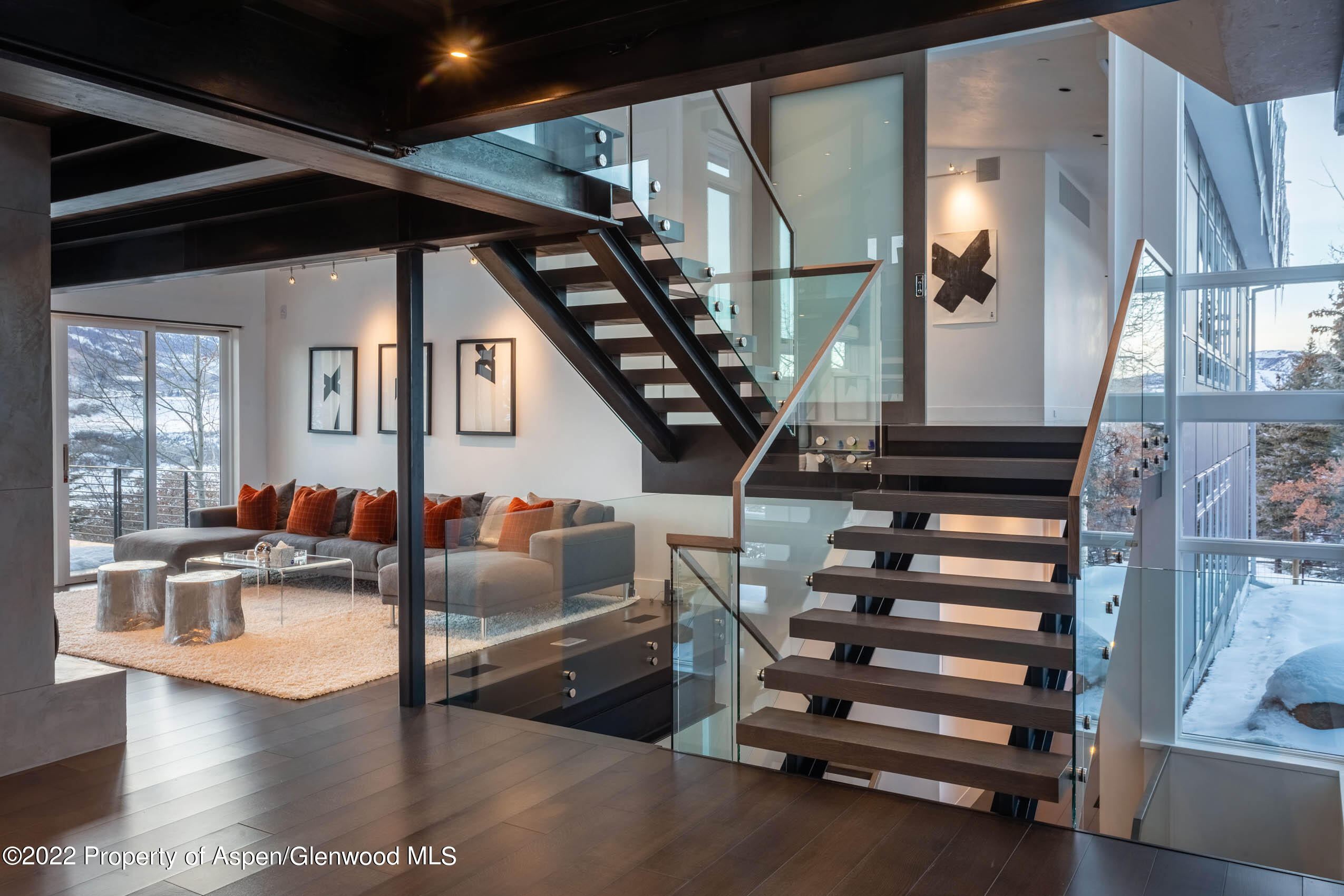 2780 McLain Flats Road Aspen, CO 81612 - Photo 9 of 46 a view of entryway and hall with wooden floor