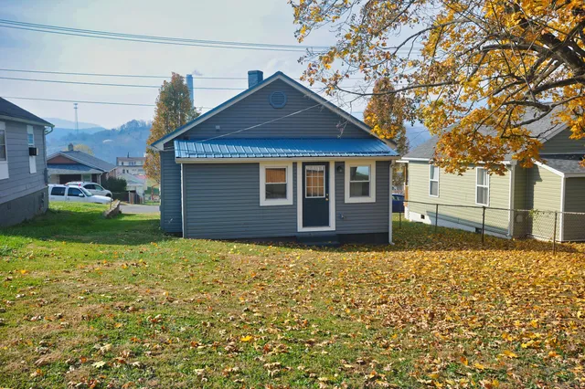 a house that has a tree in front of it