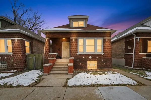 a front view of a house