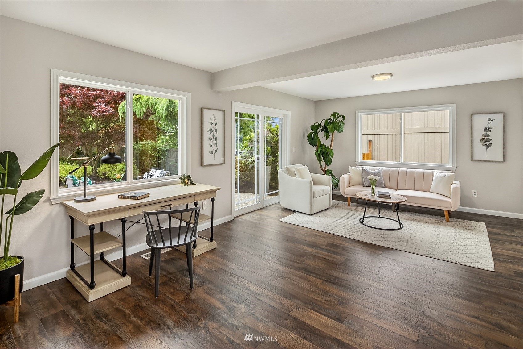 9009 Northeast 138th Place Kirkland, WA 98034 - Photo 12 of 30 a living room with furniture and a large window