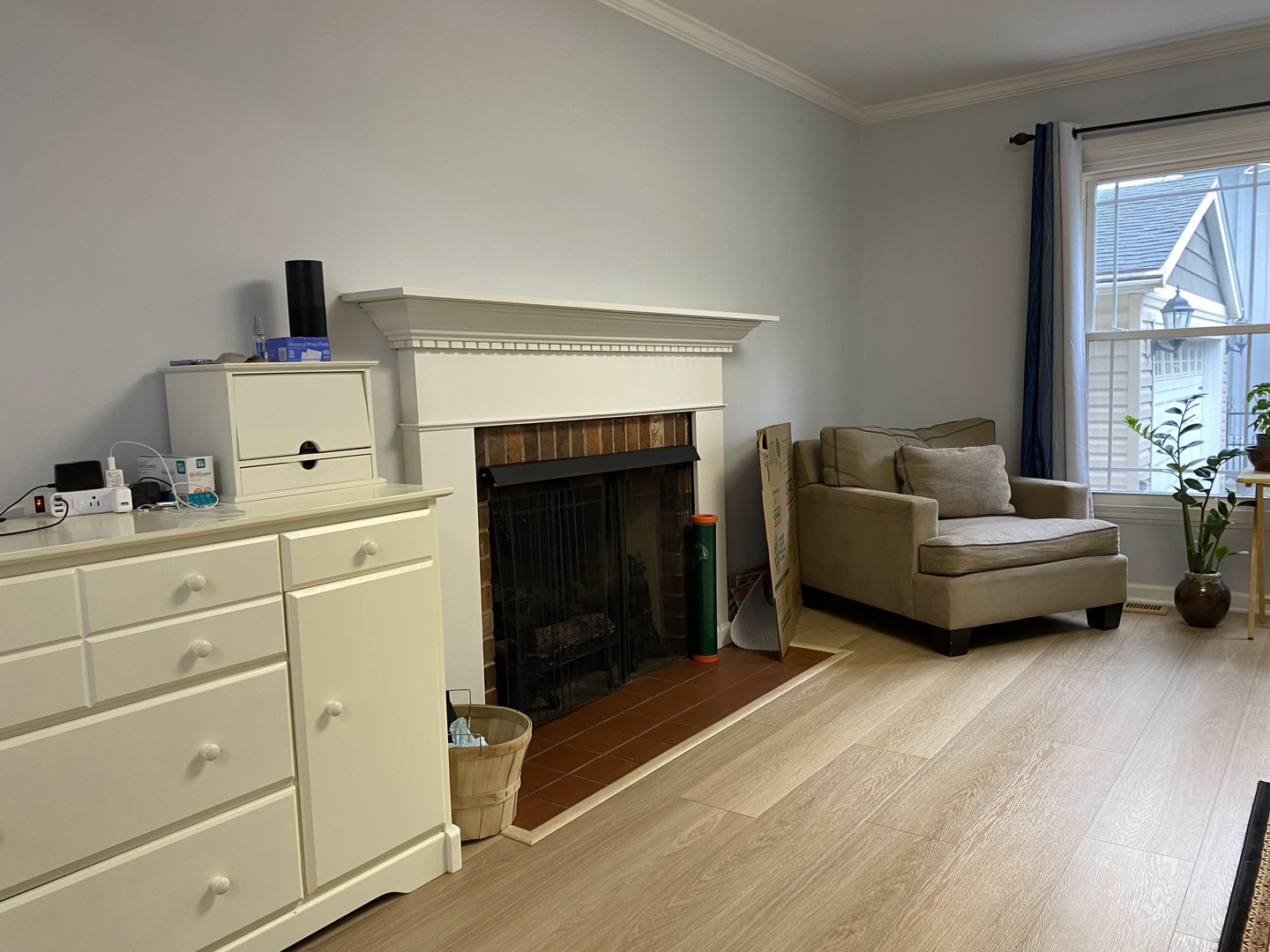 1408 Killdeer Drive Naperville, IL 60565 - Photo 13 of 43 a living room with furniture and a fireplace