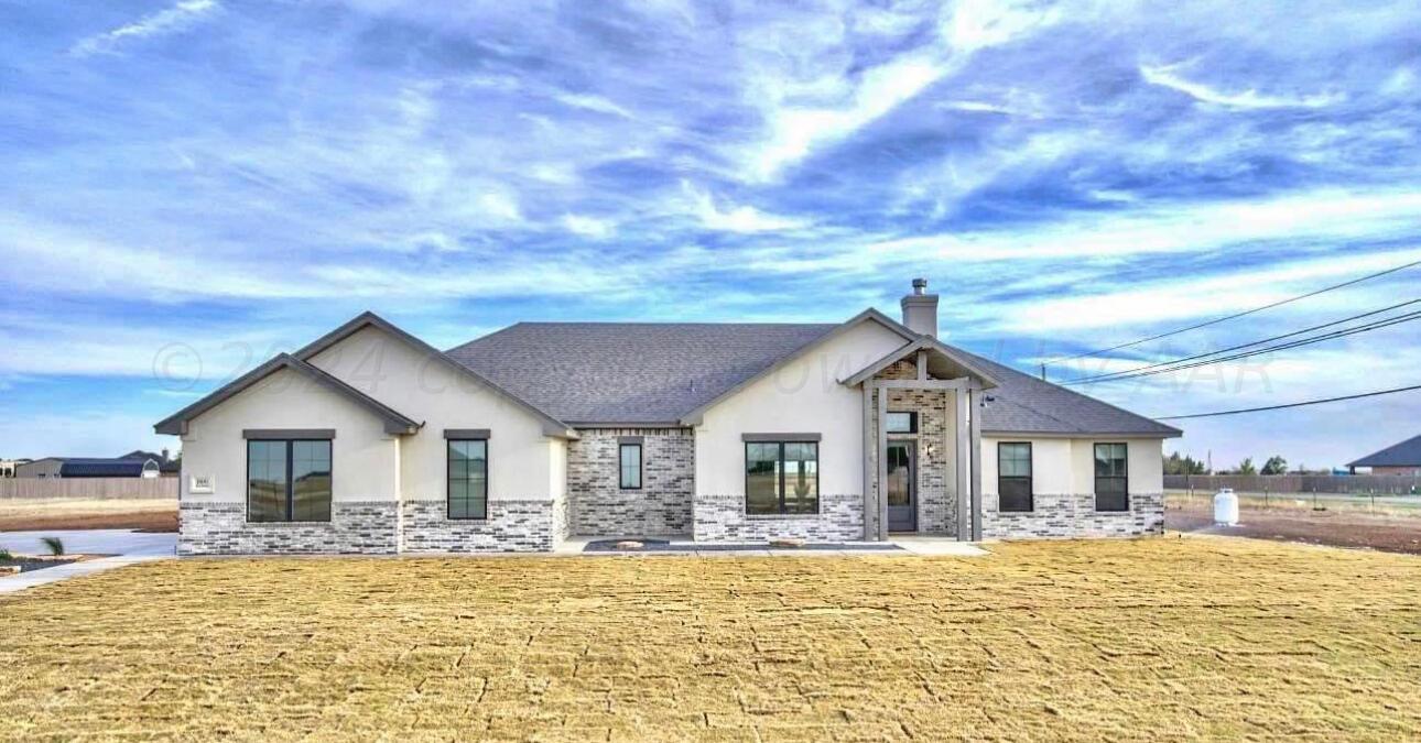 19181 Buck Springs Road Amarillo, TX 79119 - Photo 4 of 86 a view of a house with a swimming pool and sitting area