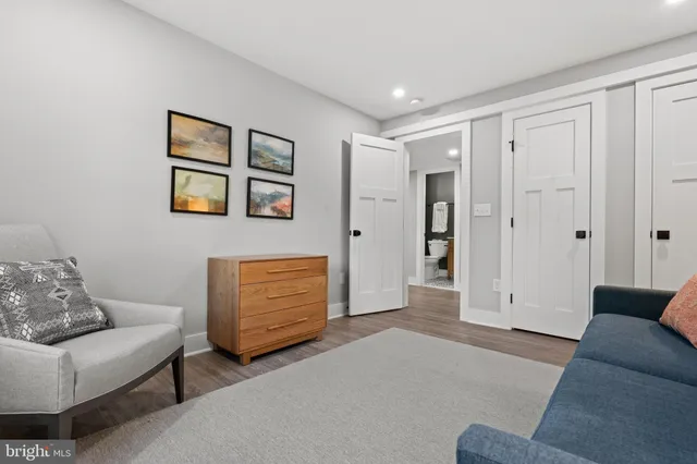 a living room with furniture and window