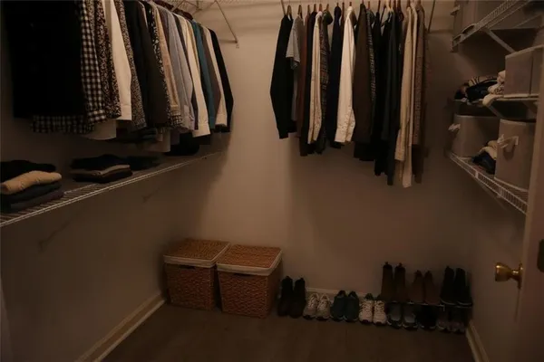 a view of walk in closet