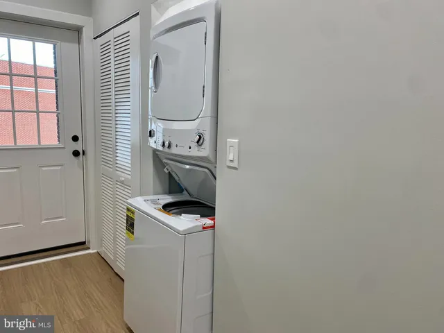 a view of kitchen and utility room