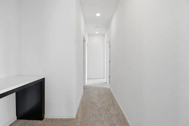 a view of hallway with window