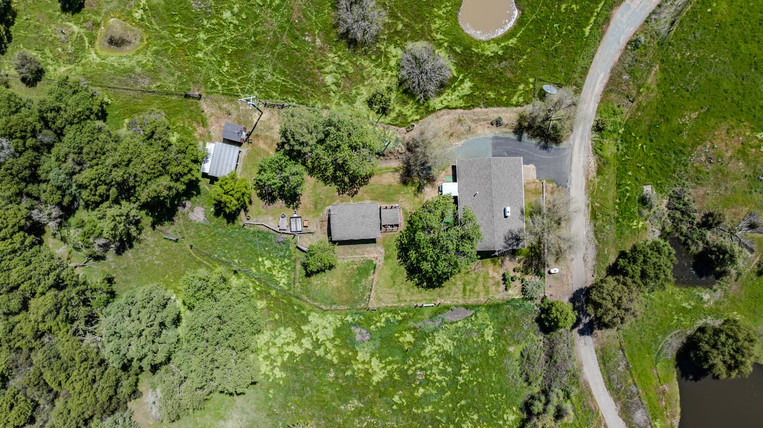 19160 American Flat Road Fiddletown, CA 95629 - Photo 7 of 66 Aerial view of house