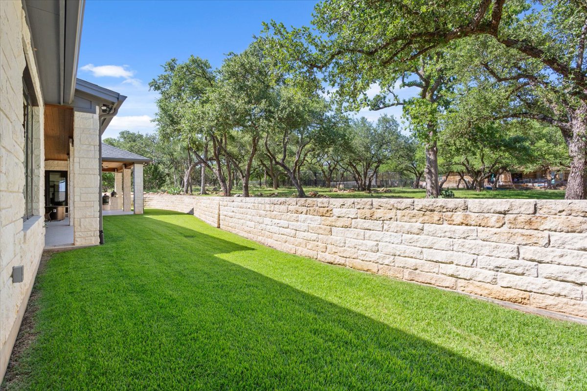 309 Highland Spring Lane Georgetown, TX 78633 - Photo 35 of 40 This is the smaller part of the back yard. In the next photo, you will see the entire backyard.
