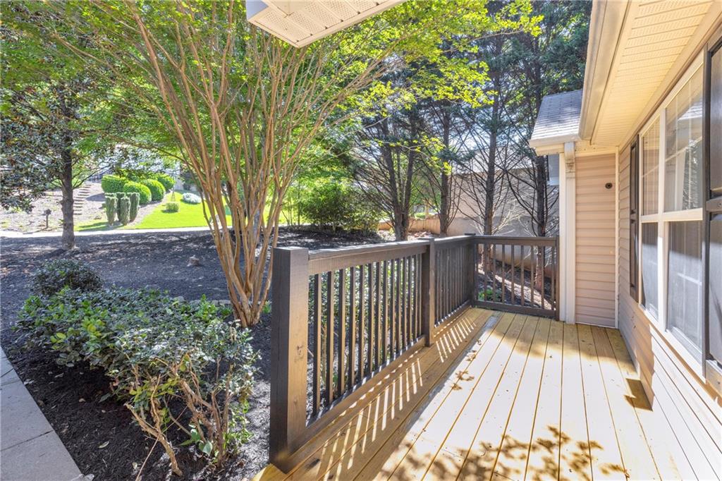 2941 Lake Hollow Road Gainesville, GA 30501 - Photo 5 of 53 a view of balcony with wooden floor and fence