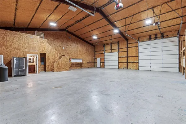 a view of empty room with garage