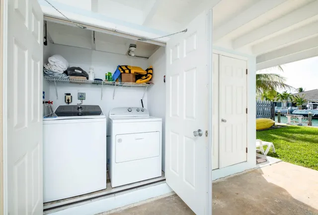 a room with storage and utility